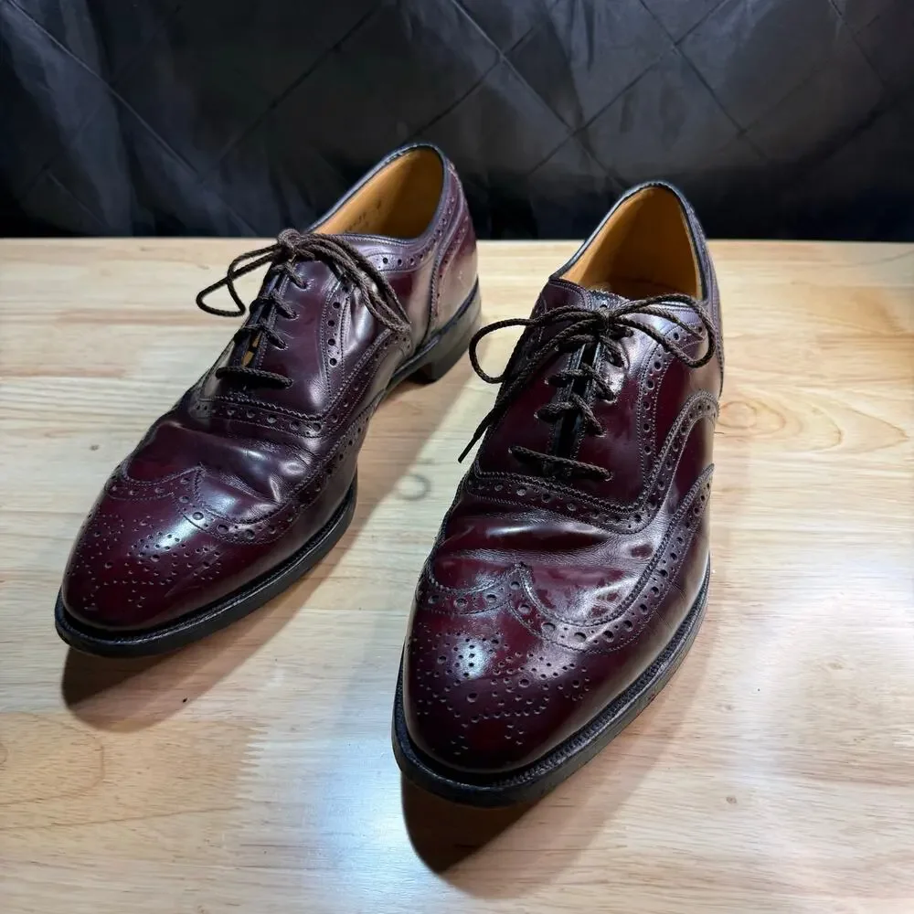 Johnston & Murphy mahogany brown Lace-up oxfords Sz 10.5